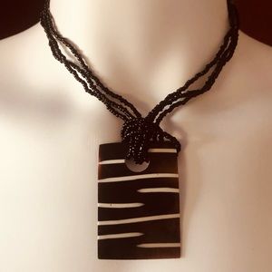 🆓 ADD ON 
Handmade BOHO Inspo Black Triple Cord Necklace Chain, Asymmetr…